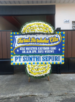 Papan Bunga Duka di Sumberadi