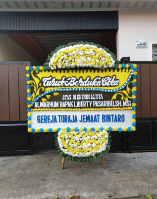 Papan Bunga Duka di Sumberadi